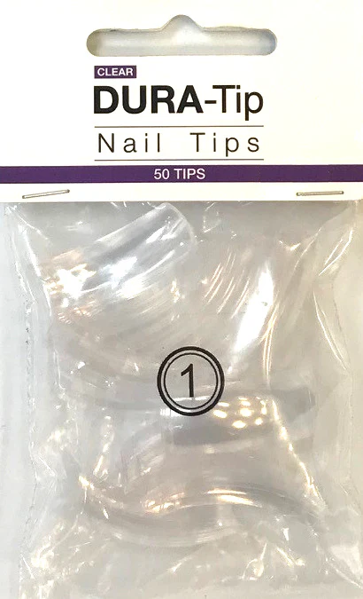 NSI Dura Tip Clear Nail Tips, Size 1 - Pack of 50 - Studio 3 Twenty One LLC