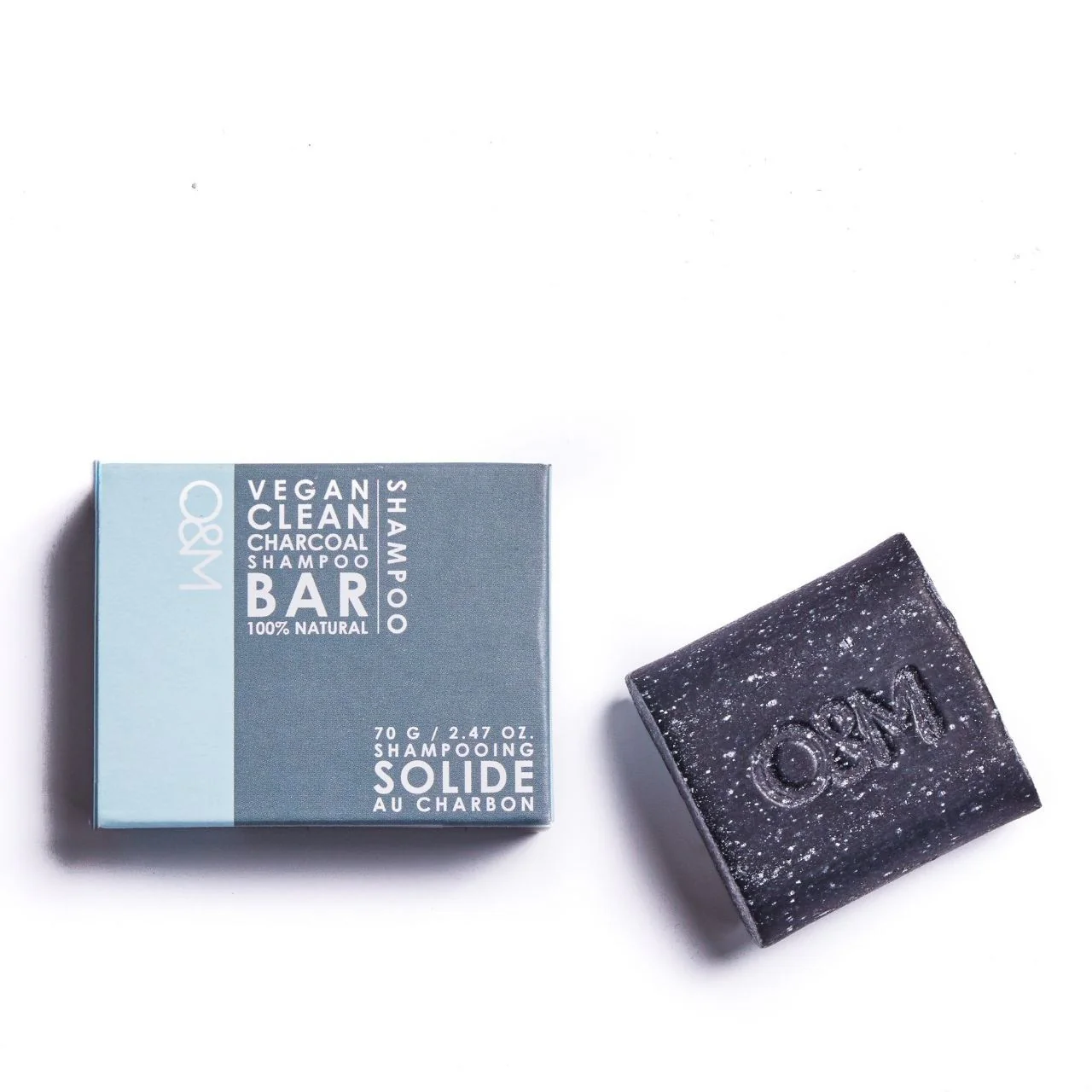 O&M Charcoal Shampoo Bar 70g - Studio 3 Twenty One LLC