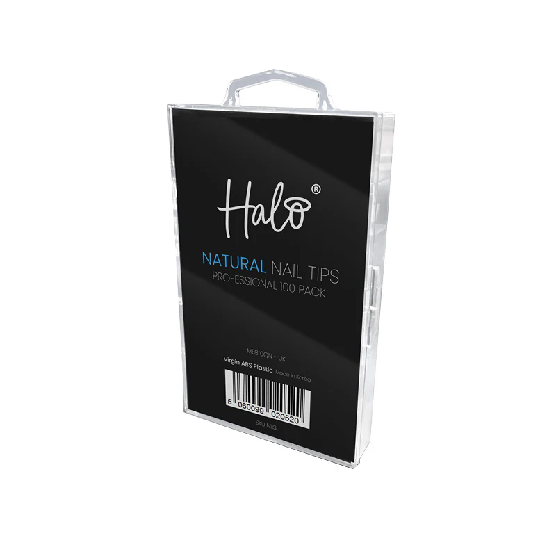 Halo Pure Nails Natural ABS Nail Tips Sizes 1-10 - Pack of 100 - Studio 3 Twenty One LLC