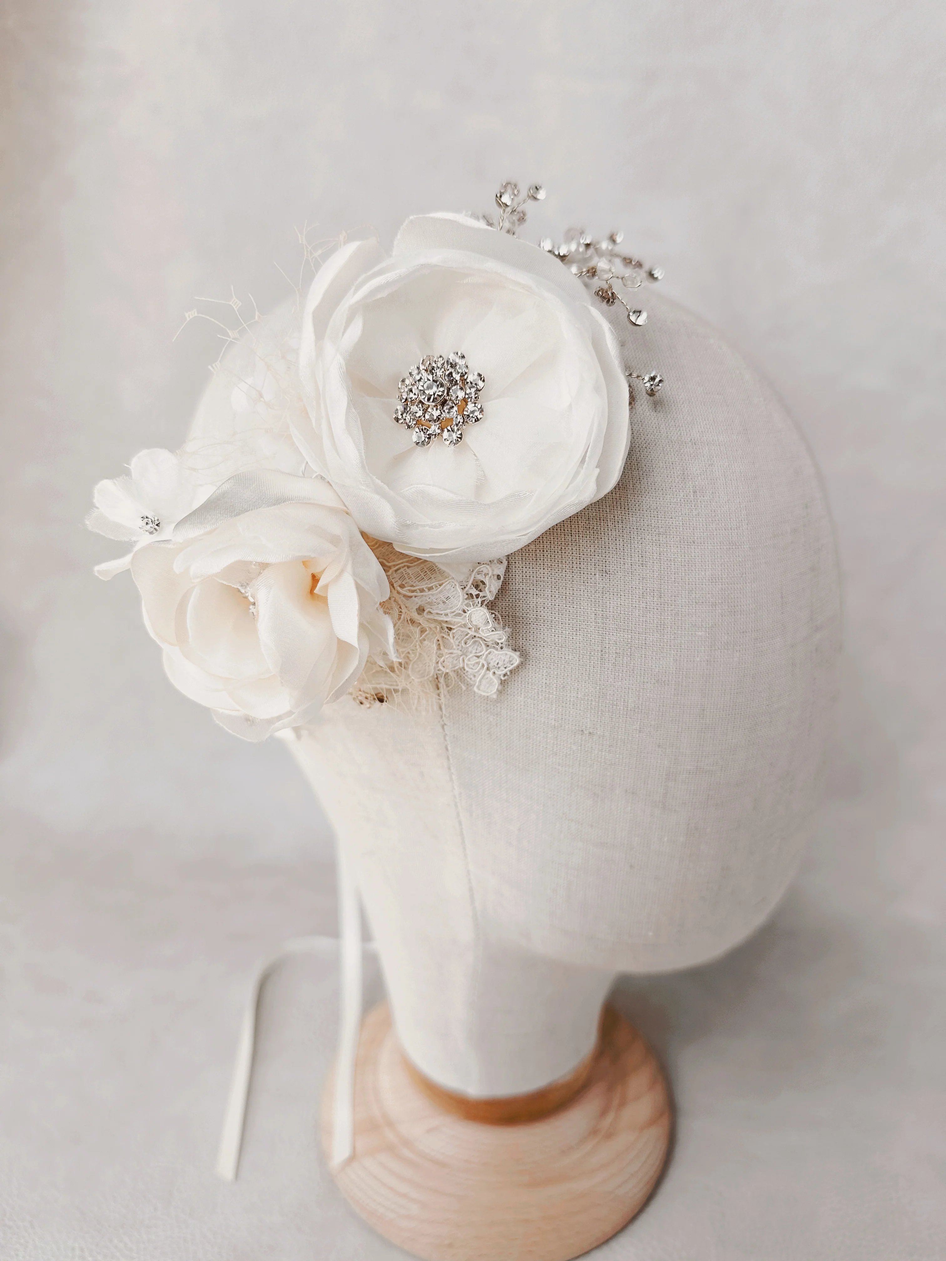 Olivia - Floral Tie Headband - Studio 3 Twenty One LLC