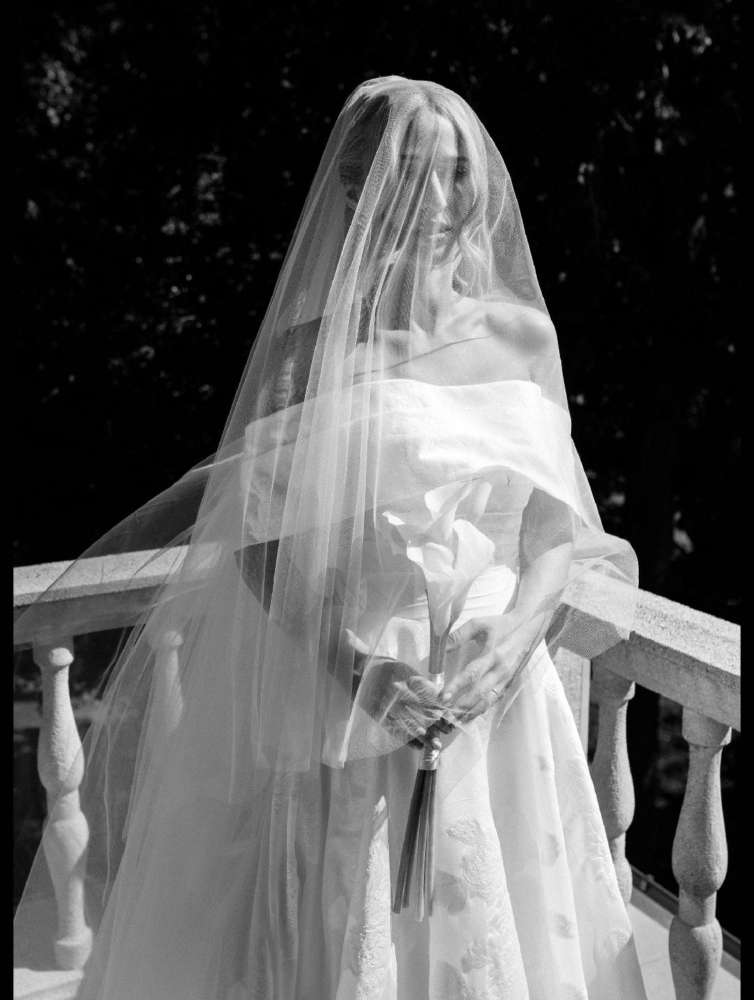 Blusher Veil with long blusher - Studio 3 Twenty One LLC