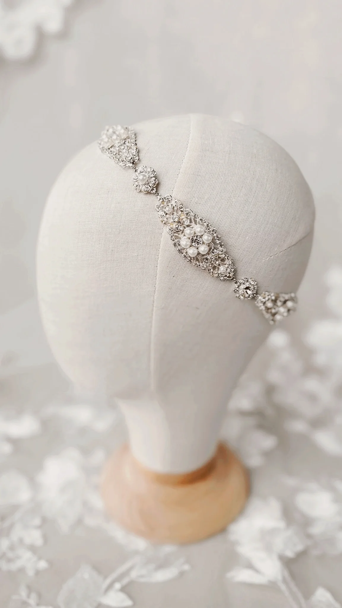 Emma - Pearl Filigree Halo - Studio 3 Twenty One LLC