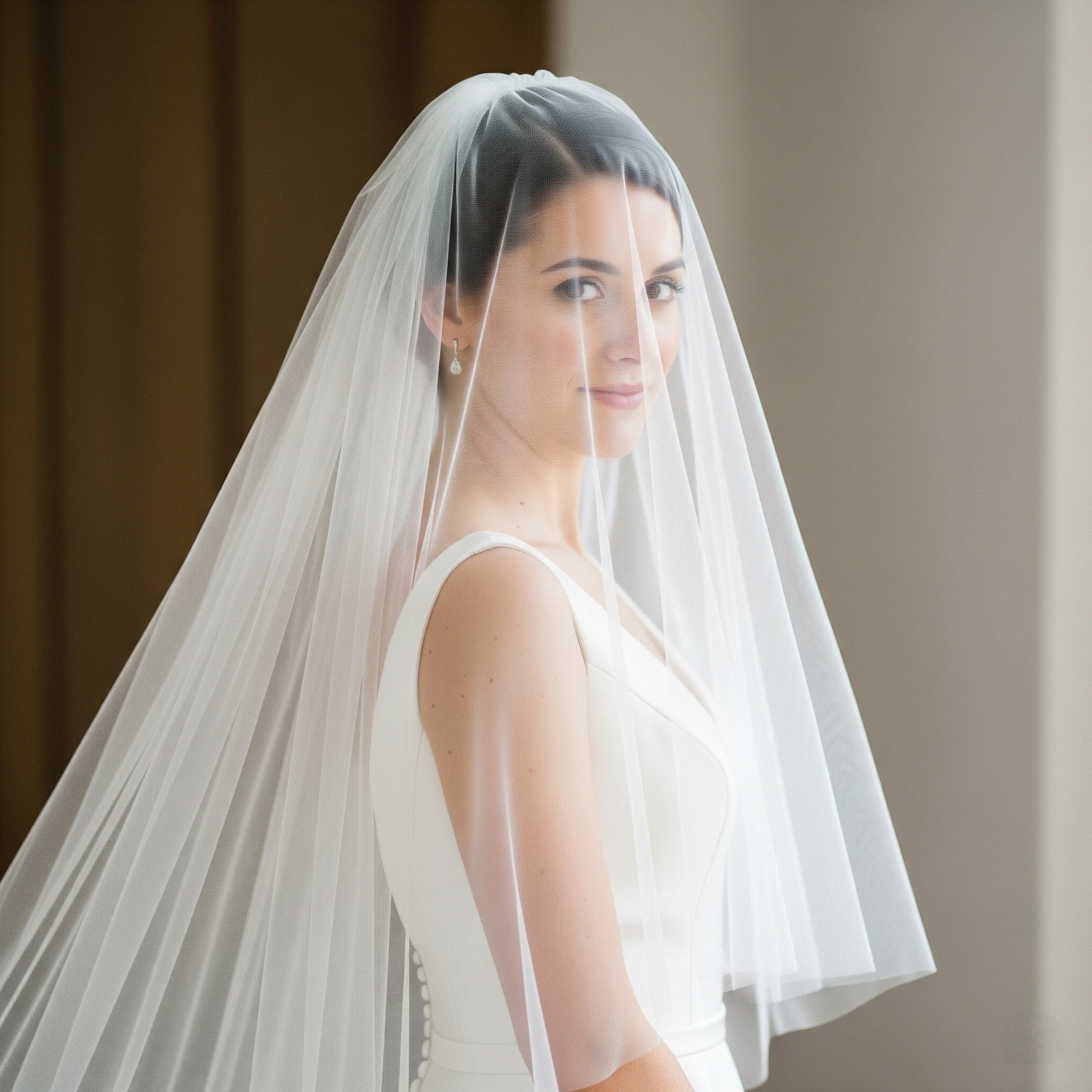 Blusher Veil | Wedding Veil with Blusher - Studio 3 Twenty One LLC