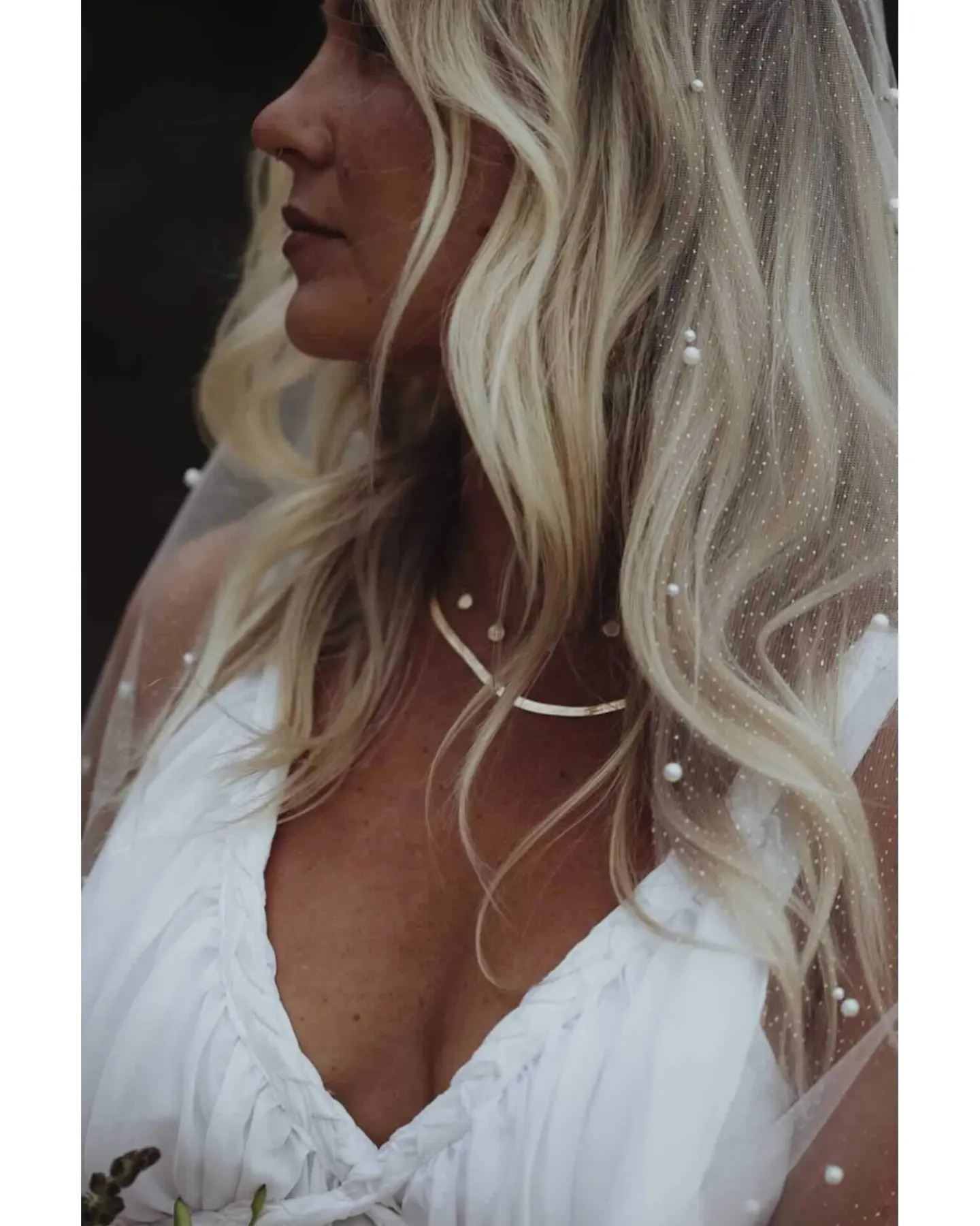 Shimmery Sparkly Pearl Veil - Studio 3 Twenty One LLC