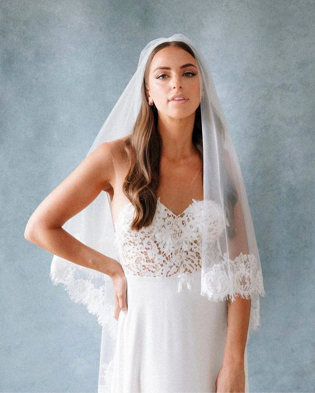 Nathalie - 2 tier lace veil - Studio 3 Twenty One LLC