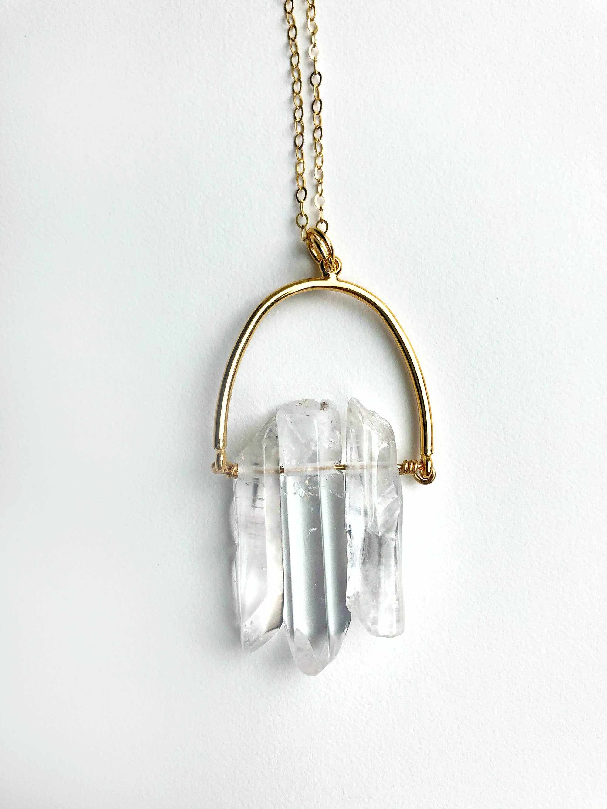 Triple Crystal Arch Necklace - Studio 3 Twenty One LLC