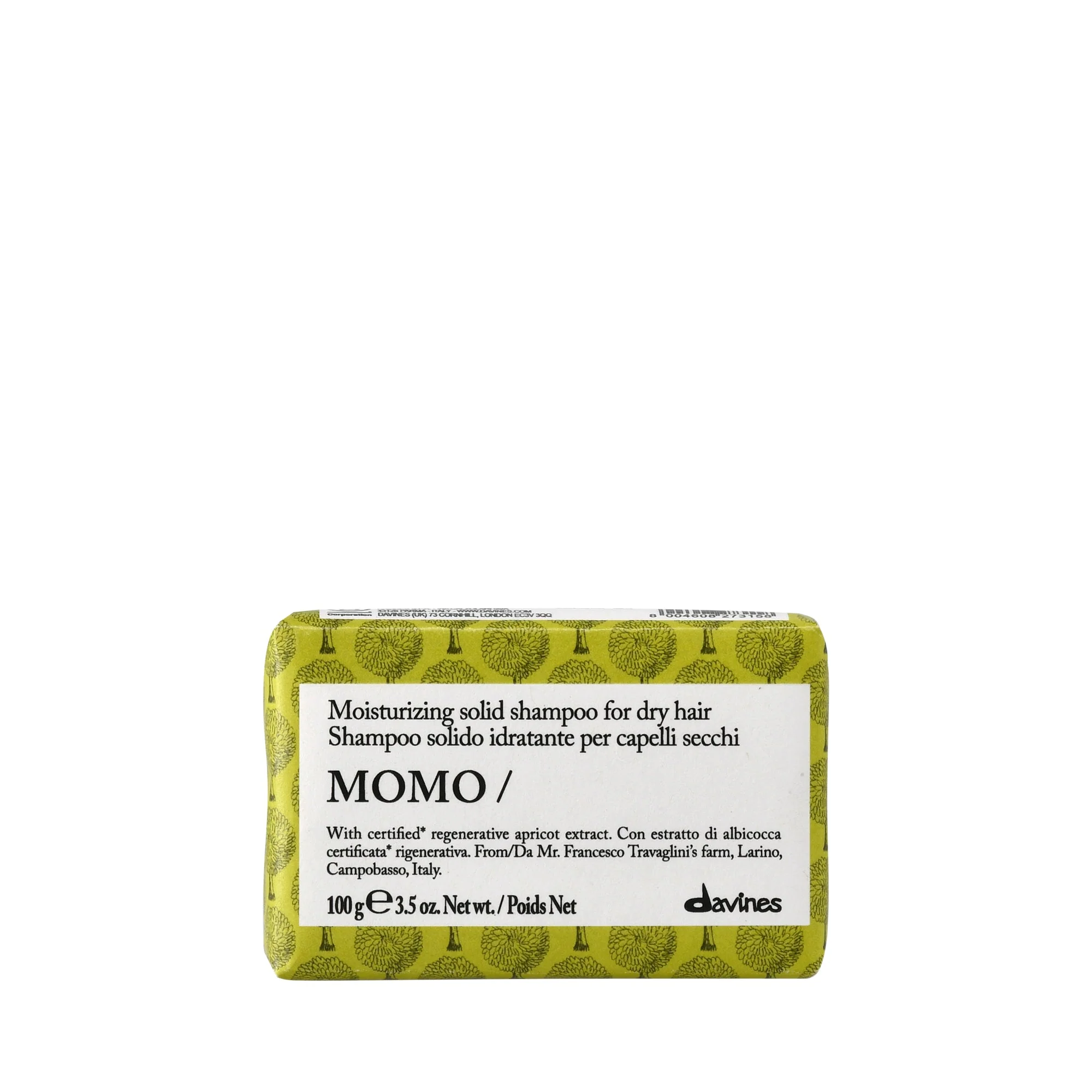 Davines MOMO Moisturizing Shampoo Bar 100g - Studio 3 Twenty One LLC