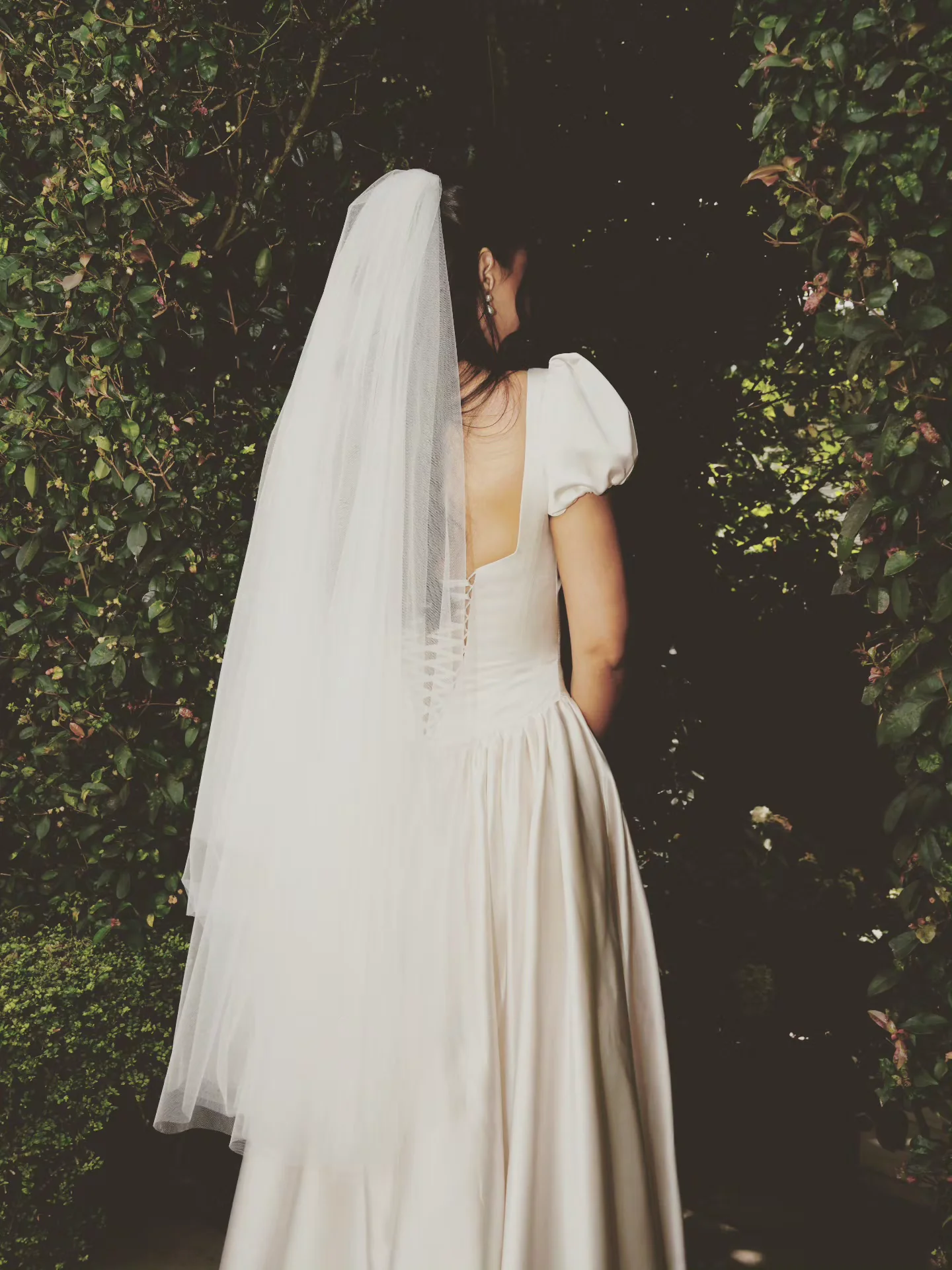 Blusher Veil with long blusher - Studio 3 Twenty One LLC