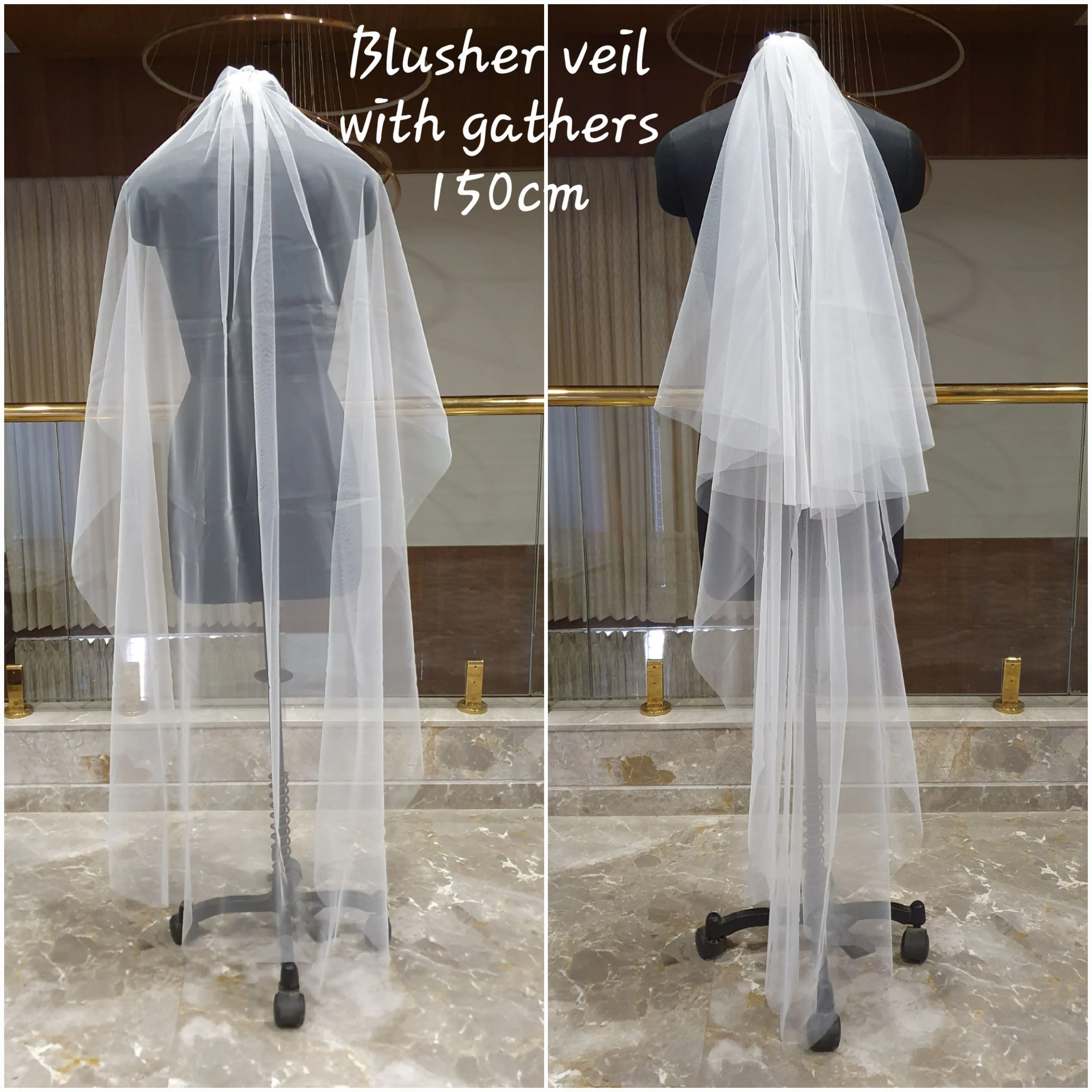 Blusher Veil | Wedding Veil with Blusher - Studio 3 Twenty One LLC