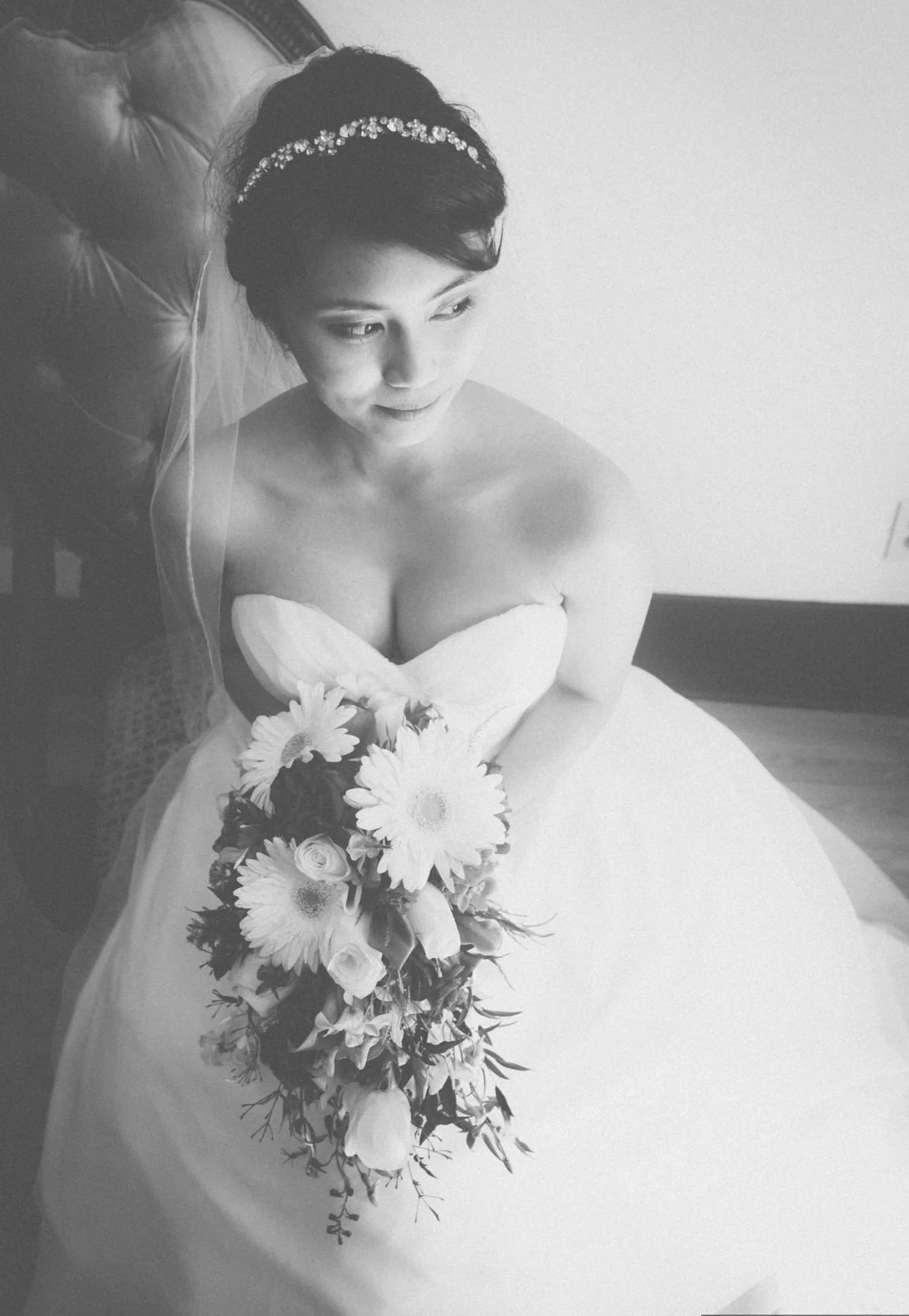 Rhinestone Crystal Bridal Headband, Silver Vine and Flower Hair Chain - Studio 3 Twenty One LLC