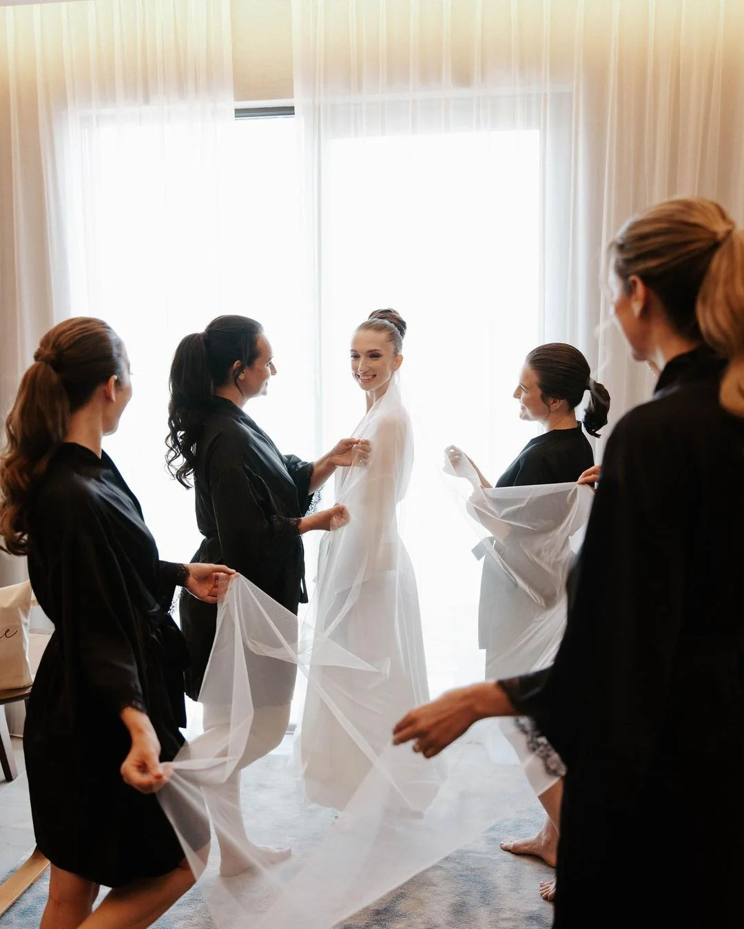 Soft bridal tulle wedding veil without gathers - Studio 3 Twenty One LLC