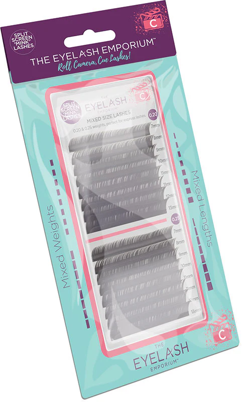 The Eyelash Emporium Split Screen Mink Lashes, C Curl - Studio 3 Twenty One LLC