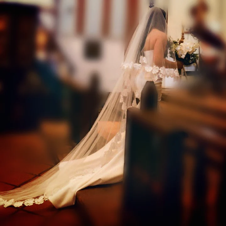 Enfleuré - Lace wedding veil - Studio 3 Twenty One LLC