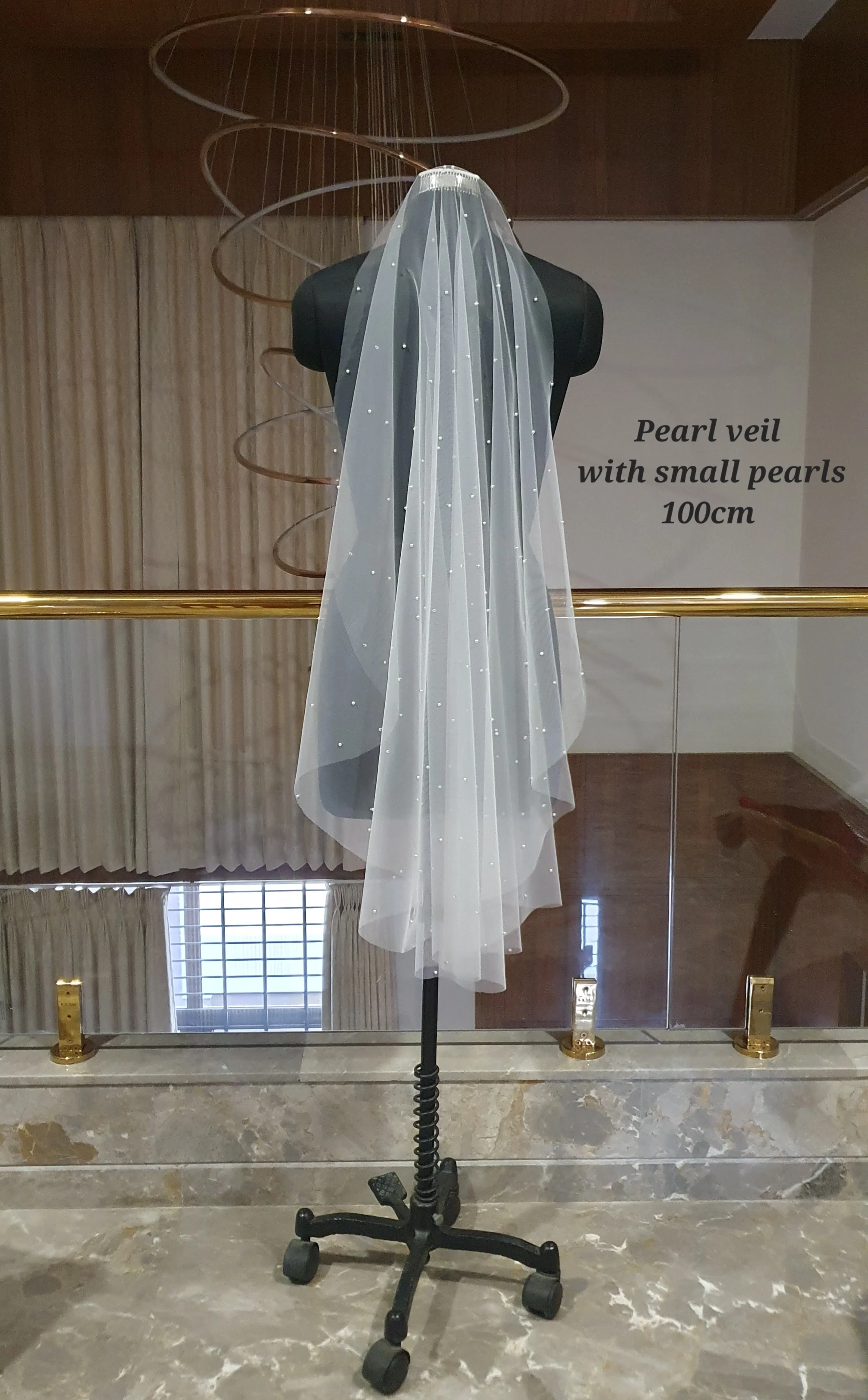 Pearl veil with small pearls - Studio 3 Twenty One LLC