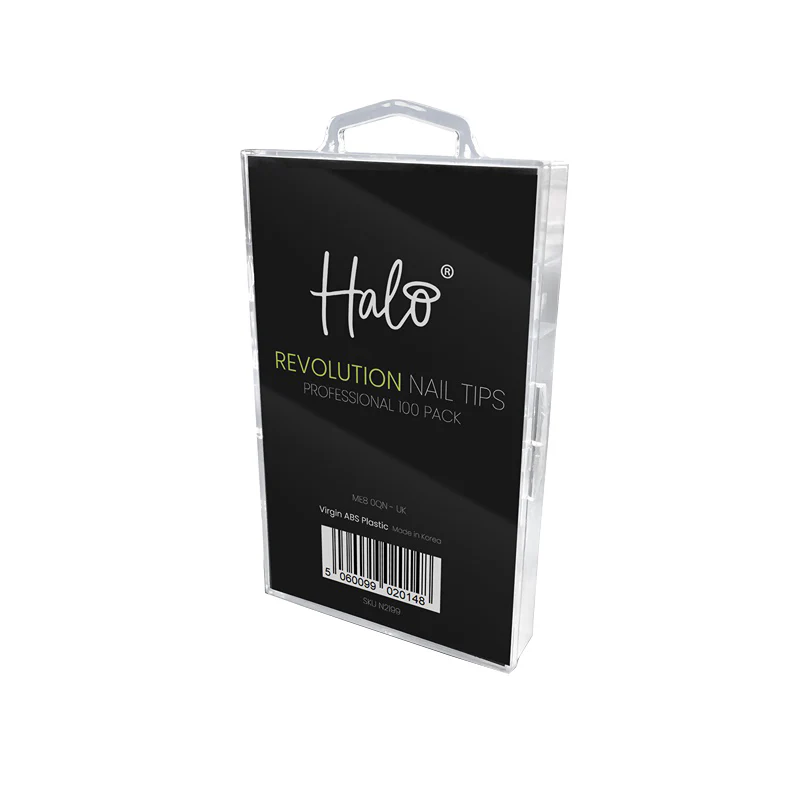 Halo Pure Nails Revolution ABS Nail Tips Sizes 1-10 - Pack of 100 - Studio 3 Twenty One LLC