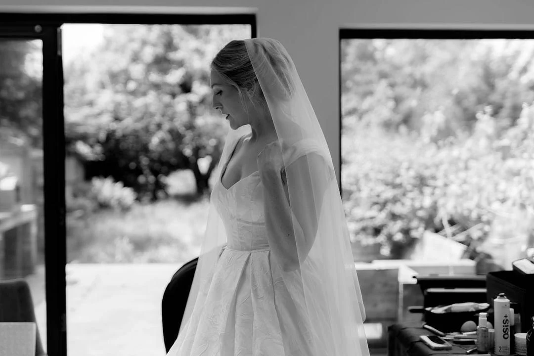 Blusher Veil with long blusher - Studio 3 Twenty One LLC