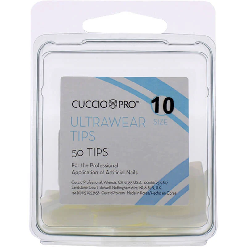 Cuccio Ultrawear Nail Tips, Size 10 - Pack of 50 - Studio 3 Twenty One LLC