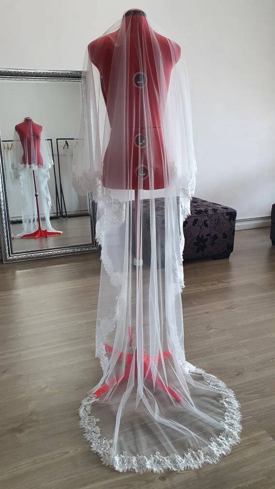 Nathalie - 2 tier lace veil - Studio 3 Twenty One LLC