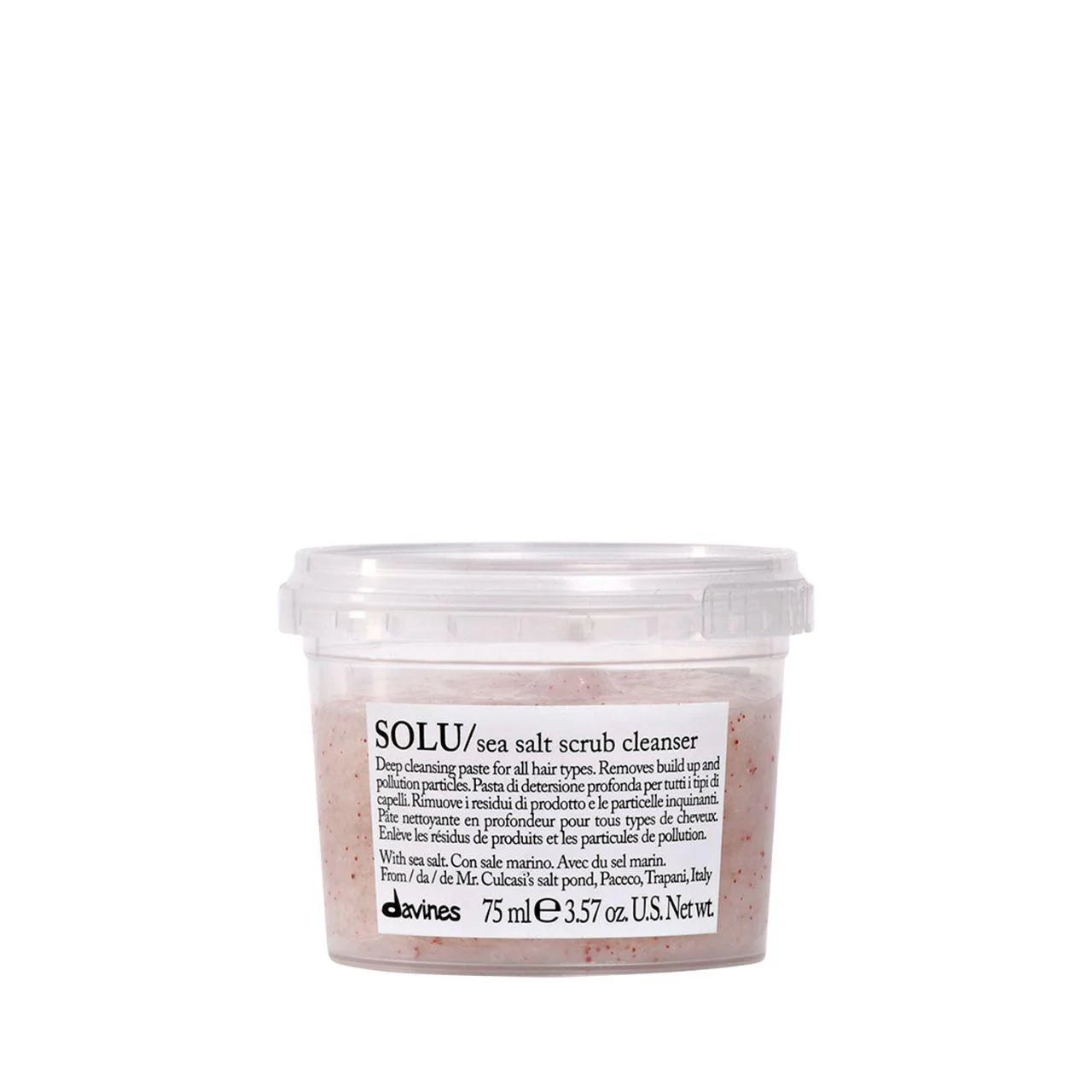 Davines SOLU Sea Salt Scrub 75ml - Studio 3 Twenty One LLC